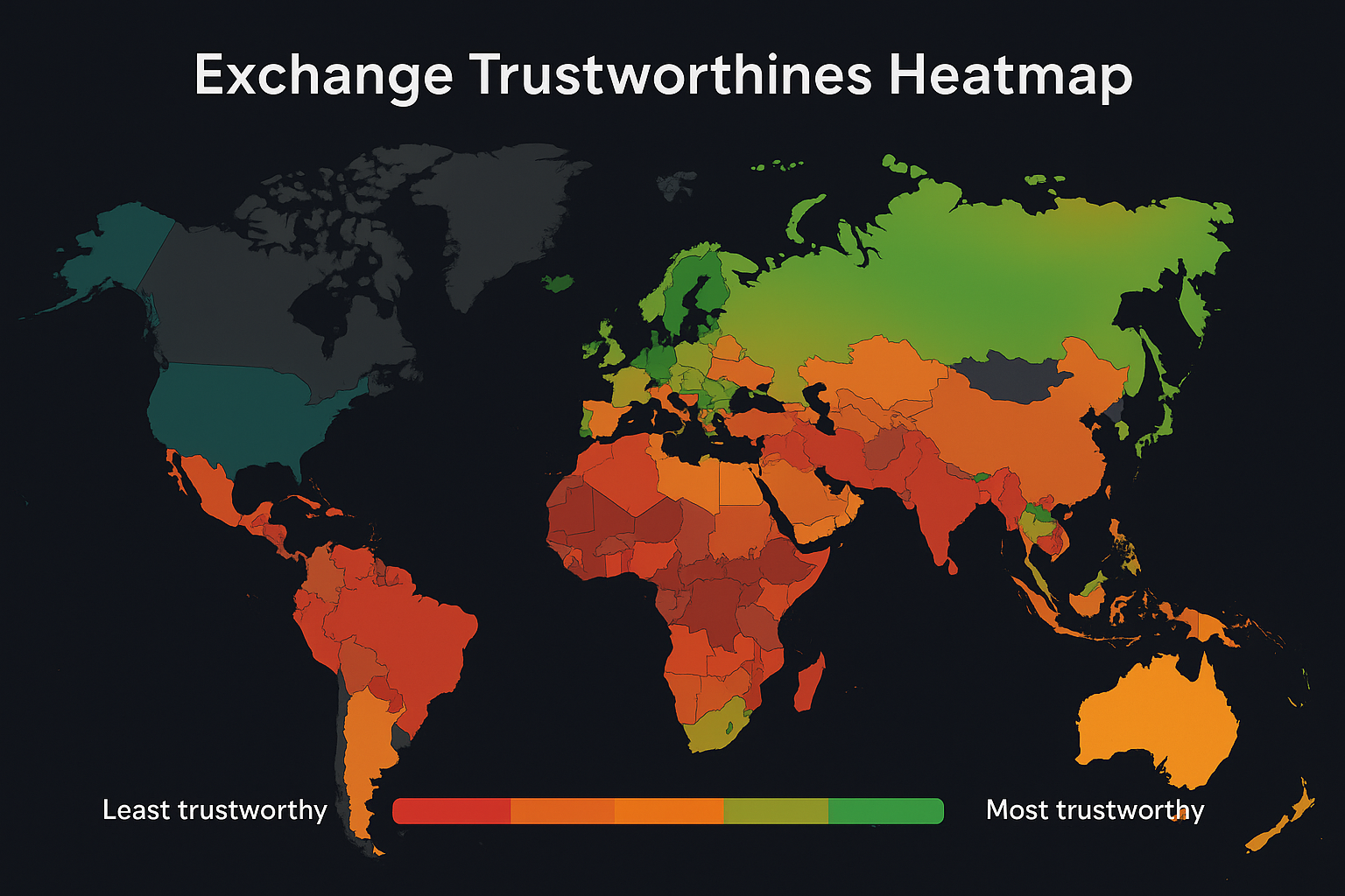 Exchange trustworthiness heatmap