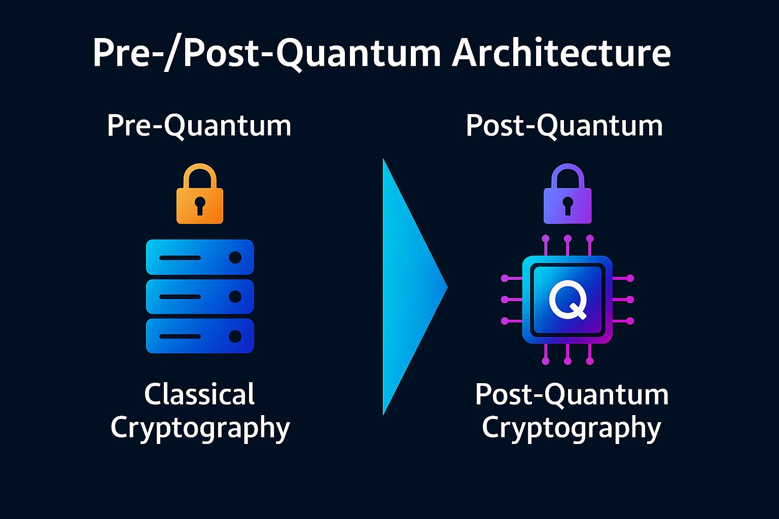 Pre-/post-quantum architecture