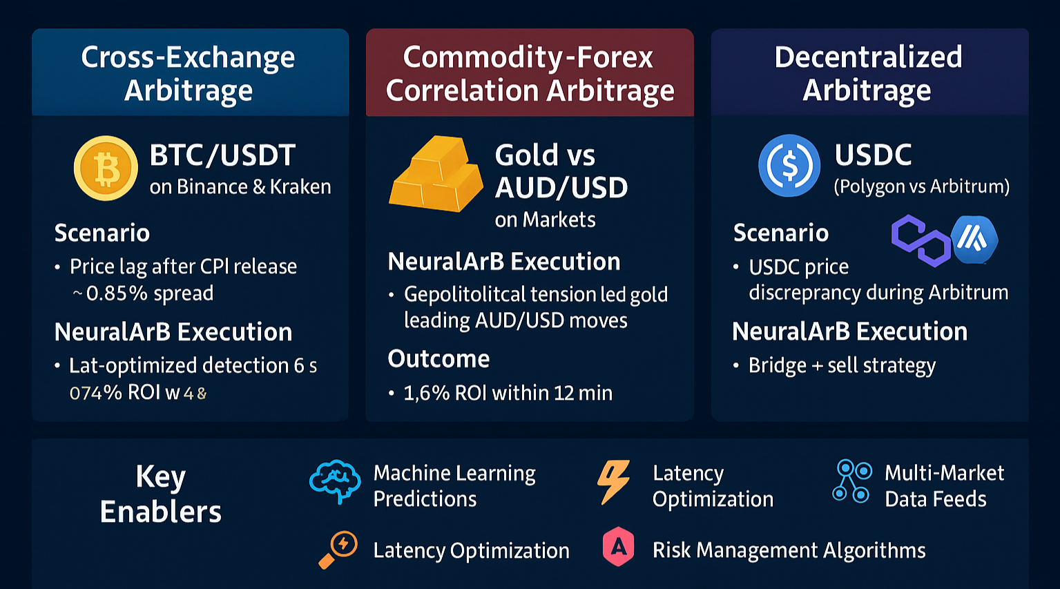 NeuralArB Arbitrage Case Studies