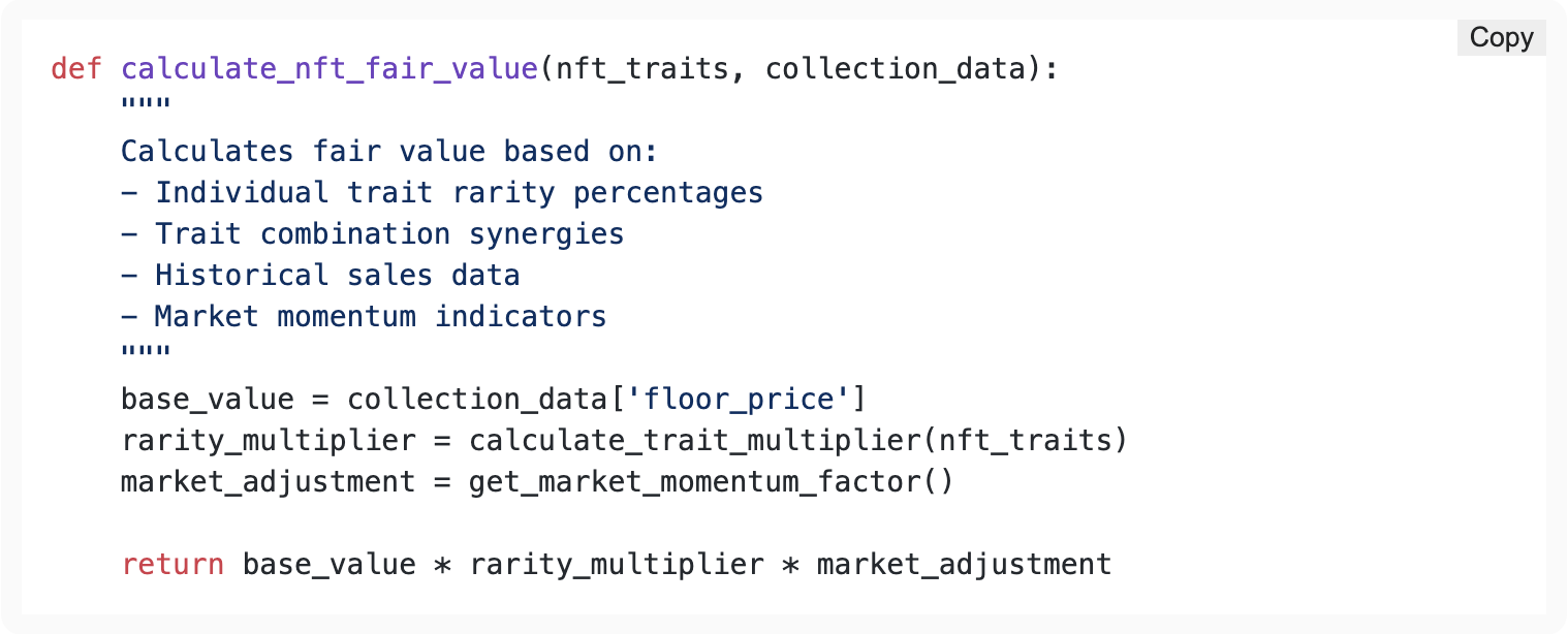 Trait Rarity Scoring Algorithm