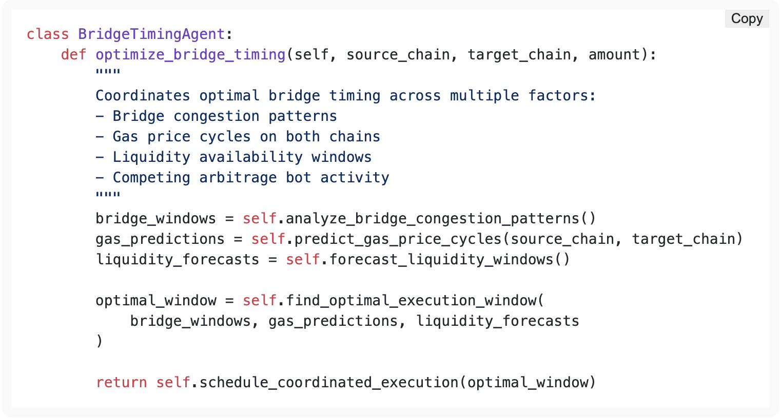 Bridge Timing Agent