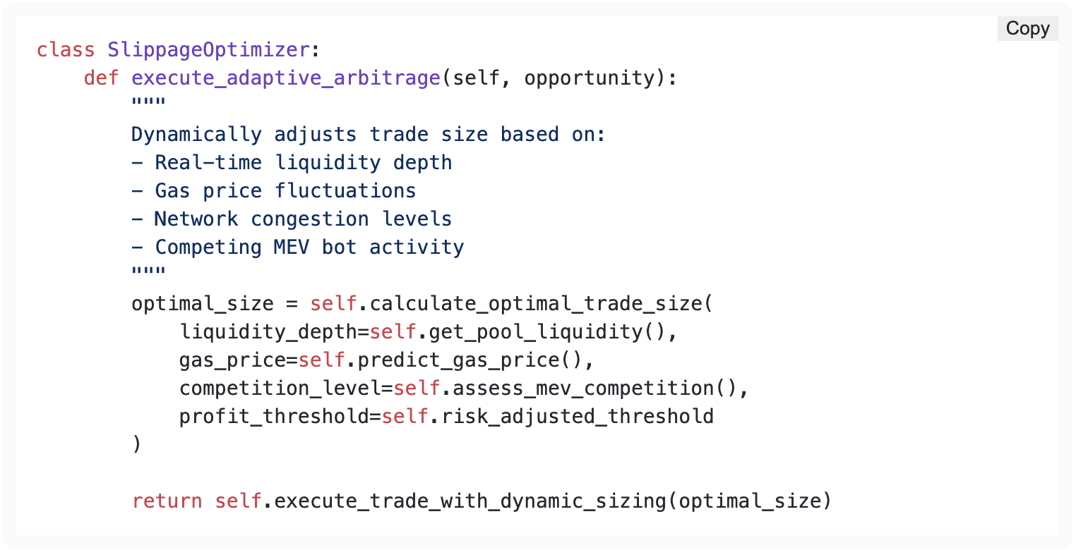 Dynamic Slippage Arbitrage