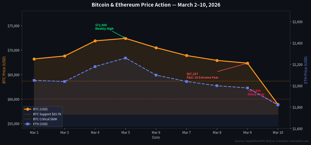 BTC & ETH Price Action March 2–10, 2026