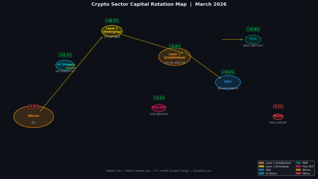Crypto Sector Rotation Bubble Map