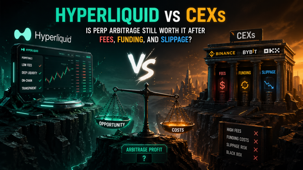 Hyperliquid vs CEXs: Is Perp Arbitrage Still Worth It After Fees, Funding, and Slippage?