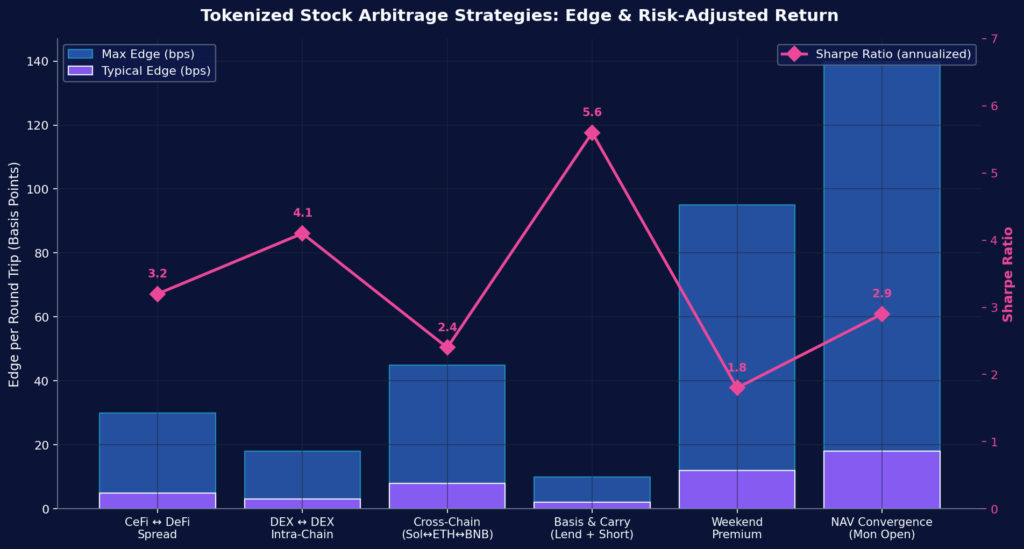 Strategy edges & Sharpe ratios