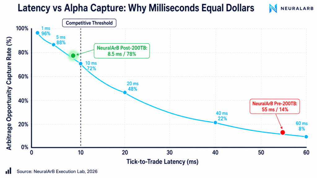 Latency is Alpha Capture curve